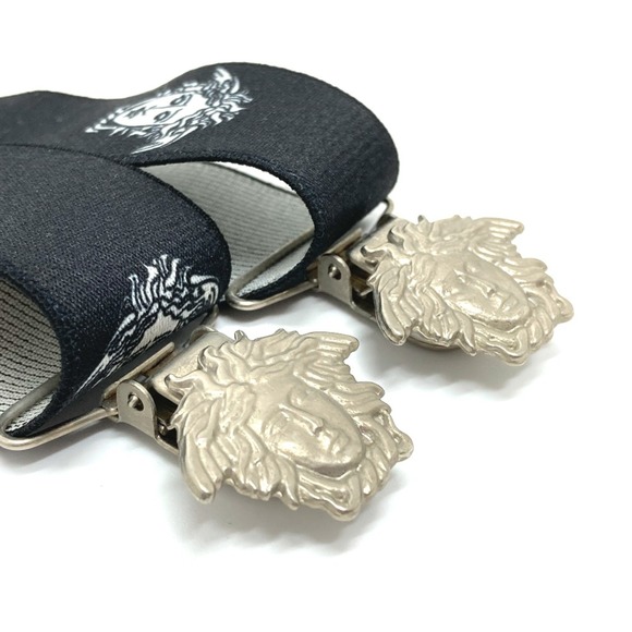 Versace Suspenders trousers hanging fashion accessories belt Black main image 4